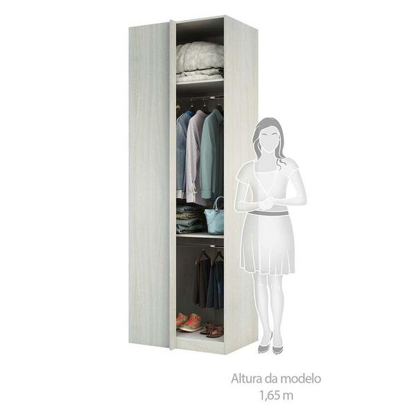 Imagem de Guarda Roupa Closet Aberto Canto Reto 2 Cabideiros 80,4cm Prime Luciane MA³veis