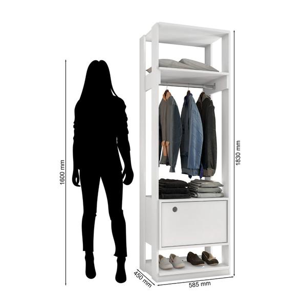 Imagem de Guarda Roupa Closet Aberto Organizador Com Porta Titan