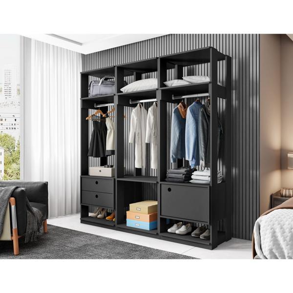 Imagem de Guarda Roupa Closet Aberto Organizador Com Porta Titan