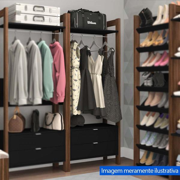 Imagem de Guarda Roupa Closet AZ1011 Tecno Mobili 2 gavetas, 1 cabideiro