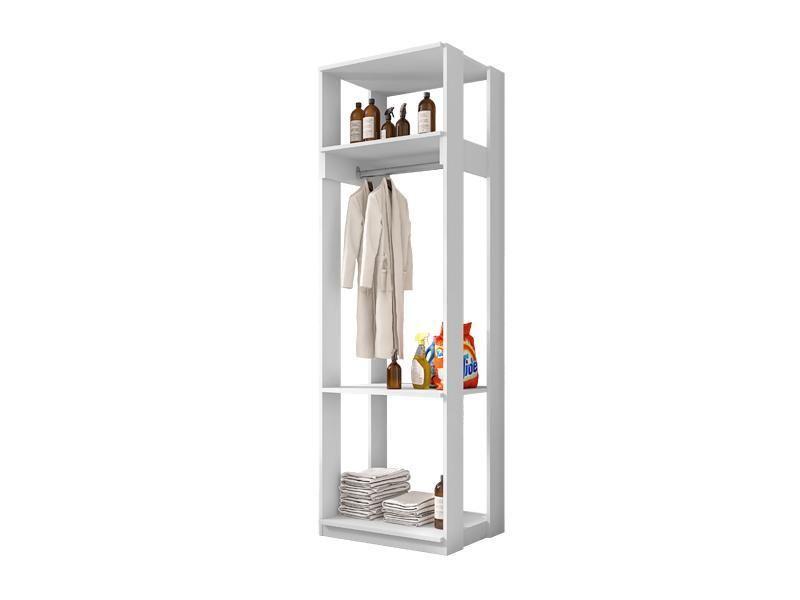 Imagem de Guarda Roupa Closet Com Prateleiras Titan Branco - Fdecor