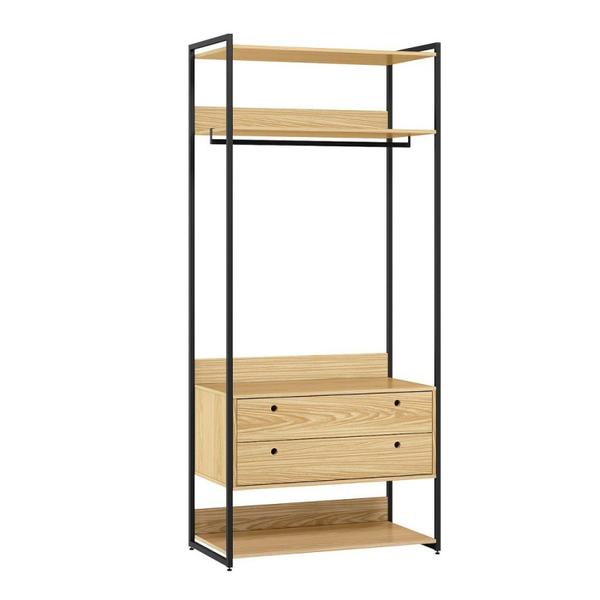 Imagem de Guarda Roupa Closet Industrial com Cabideiro 2 Gavetas Olivar