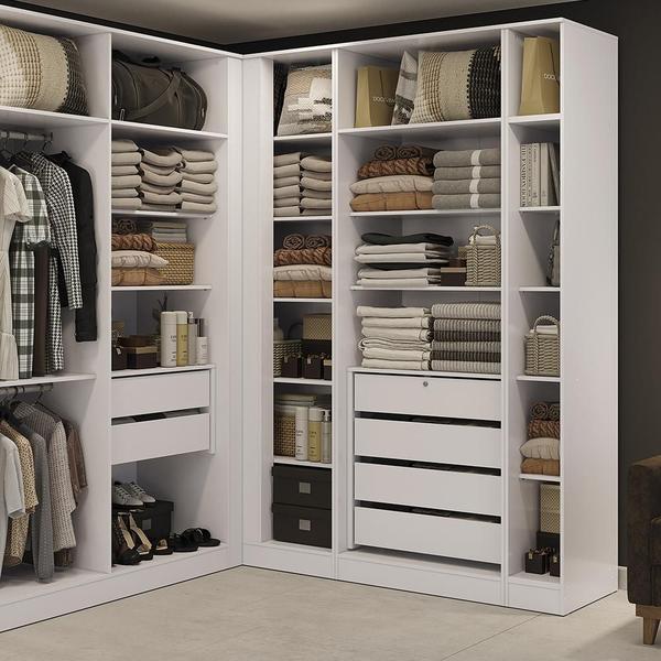 Imagem de Guarda-Roupa Closet Kappesberg Adapt Branco 25cm