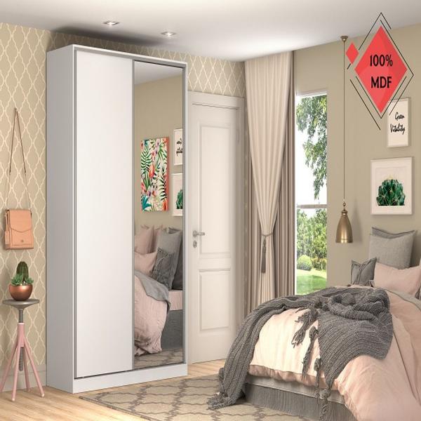 Imagem de Guarda Roupa Closet Magic 2 Portas Com 1 Espelho Nova Mobile