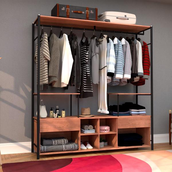 Imagem de Guarda Roupa Closet Modulado Barcelona Casal Demolição Artefamol