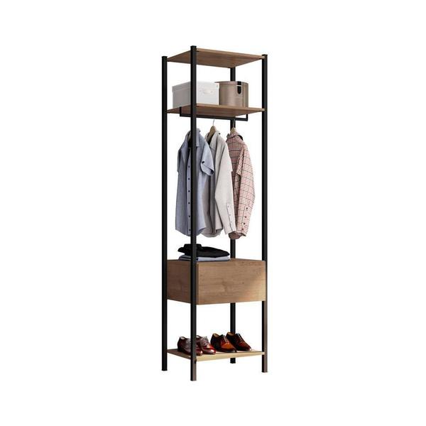 Imagem de Guarda-Roupa Closet Modulado Oxford 1 GV Preto e Demolição