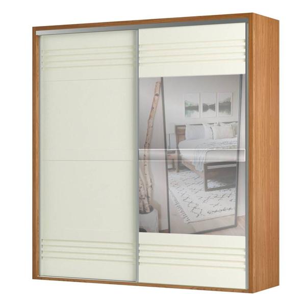 Imagem de Guarda Roupa com 2 portas de correr 100% MDF com espelho 222,8cm TW602EB Dalla Costa