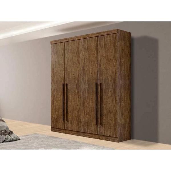 Imagem de Guarda Roupa Da Vinci Plus 4 Portas 3 Gravetas 100% Mdf D'doro IPÊ