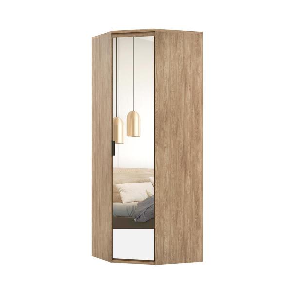 Imagem de Guarda Roupa de Canto 45 Porta Espelhada Modular MDF Lotus Belmax