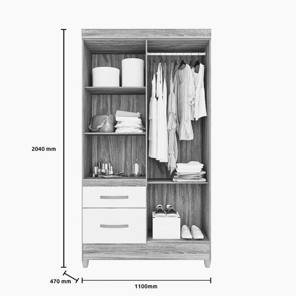 Imagem de Guarda-Roupa de Solteiro Madri Moval 