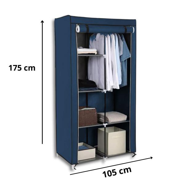 Imagem de Guarda Roupa Dobrável Organizador Roupa Armário Inteligente