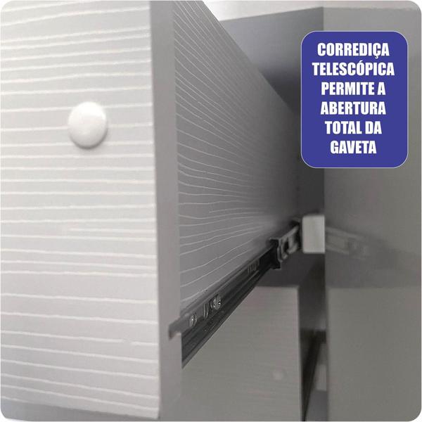 Imagem de Guarda-Roupa ECO 06 Crystal 100% MDF 3 Port 4 Gav Bom Pastor