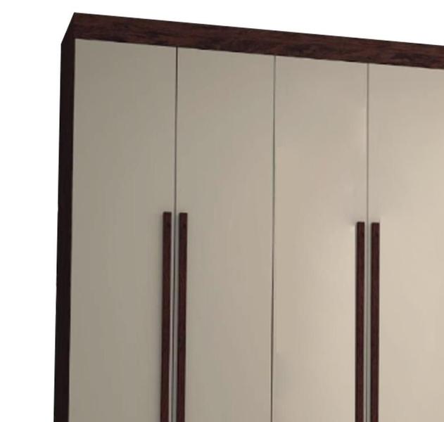 Imagem de Guarda Roupa Elegance 6 Portas com Pes Imbuia/Champanhe - VLR