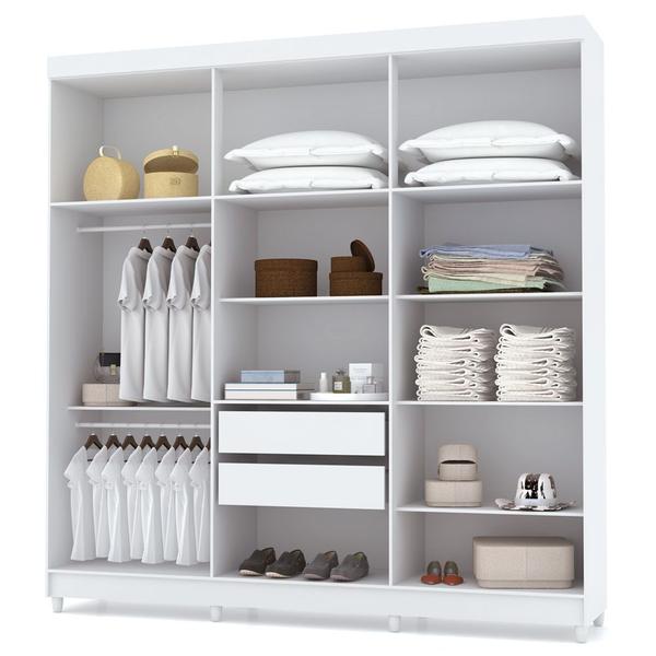 Imagem de Guarda Roupa Elegance 6 Portas e 2 Gavetas Branco - Vila Rica