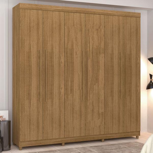 Imagem de Guarda Roupa Elegance 6 Portas e 2 Gavetas Nature - Vila Rica