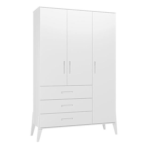 Imagem de Guarda Roupa Emilly 3 Portas Branco Acetinado - Canaã