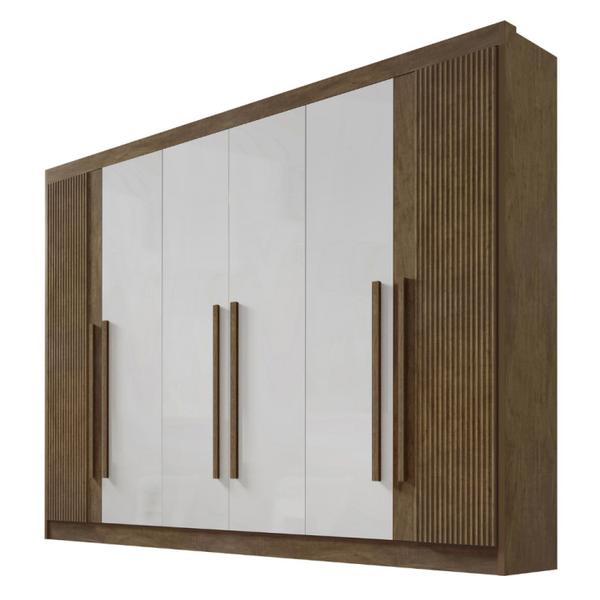 Imagem de Guarda-roupa MDF Zeus Plus Ripado 06 Portas 06 Gavetas