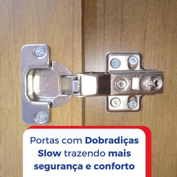 Imagem de Guarda-roupa MDF Zeus Plus Ripado 06 Portas 06 Gavetas