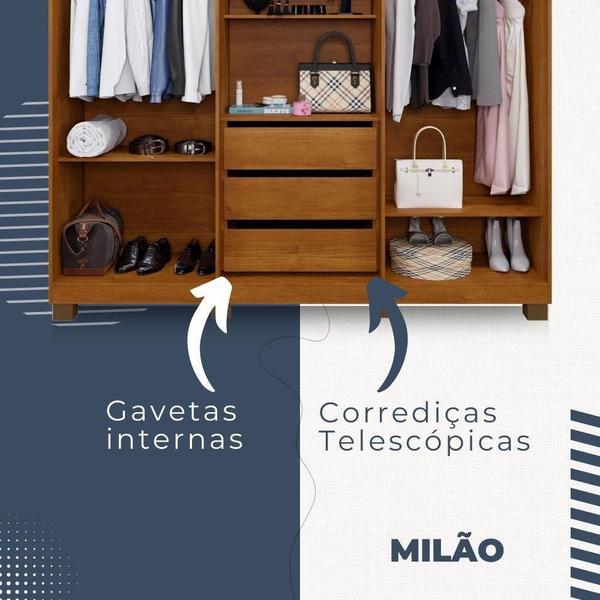 Imagem de Guarda Roupa Milão 6 Portas 3 Gavetas Em Mdp Benetil Móveis Cinamomo