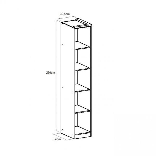 Imagem de Guarda Roupa Modulado 1 Porta Elegance Móveis Castro