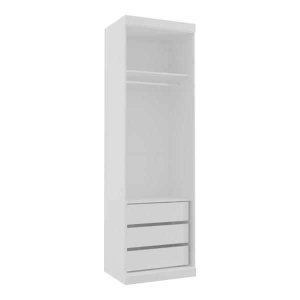 Imagem de Guarda Roupa Modulado 100% MDF 2 Portas 3 Gavetas 1 Cabideiro de 71cm - Elegance - Robel Móveis