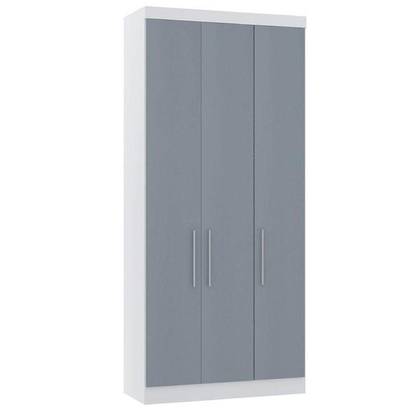 Imagem de Guarda Roupa Modulado 101,50cm 3 Prts Alpes Branco/Grey Sky