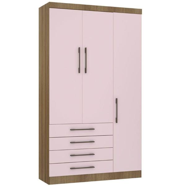 Imagem de Guarda Roupa Modulado 132cm - 3 Portas E 4 Gavetas