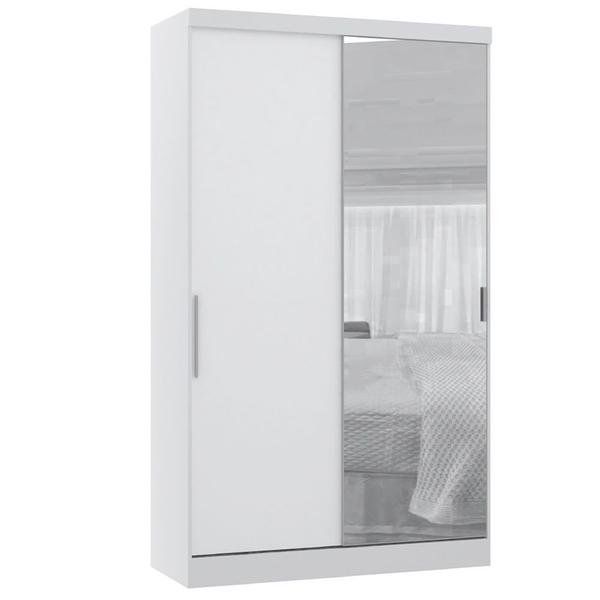 Imagem de Guarda Roupa Modulado 134,50cm 2 Portas de Correr com Espelho Alpes Luciane Móveis