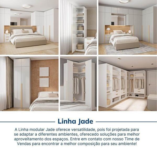 Imagem de Guarda-roupa Modulado 2 Peças sem Portas Jade Cabecasa Madeiramadeira