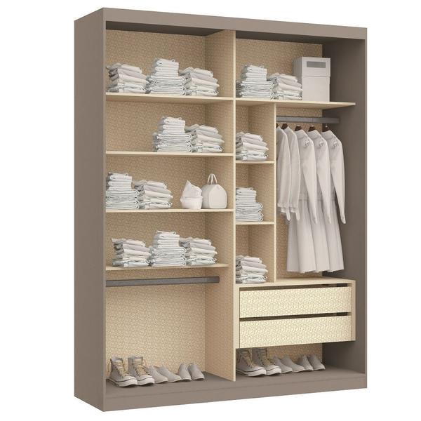 Imagem de Guarda Roupa Modulado 2 Portas de Correr 2 Gavetas Elegance Móveis Castro