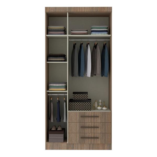 Imagem de Guarda Roupa Modulado 3 Portas 3 Gavetas 101,50cm Slim Luciane MA³veis