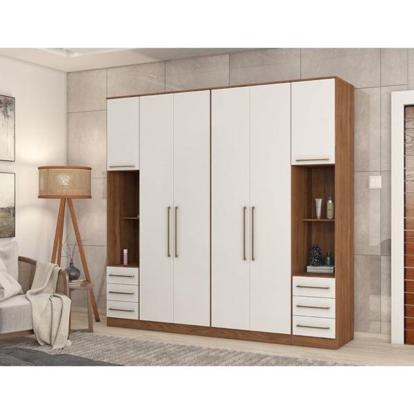 Imagem de Guarda Roupa Modulado 4 Peças Composição 4 Amendola Branco Demartez