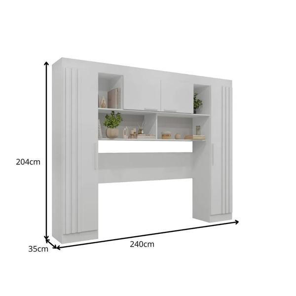 Imagem de Guarda-roupa Modulado 4 Portas Apolo -Sallêto - Branco