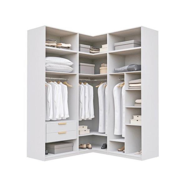 Imagem de Guarda-roupa Modulado 6 Peças 12 Portas Jade Cabecasa Madeiramadeira