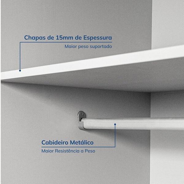 Imagem de Guarda-roupa Modulado 6 Peças 6 Portas Jade Cabecasa Madeiramadeira