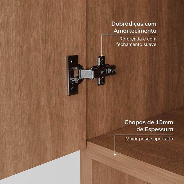 Imagem de Guarda-roupa Modulado 7 Portas 4 Peças Hera Cabecasa Madeiramadeira