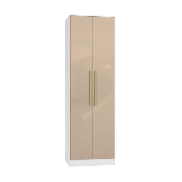 Imagem de Guarda Roupa Modulado 71cm 2 Portas Arca - Branco/Macadâmia