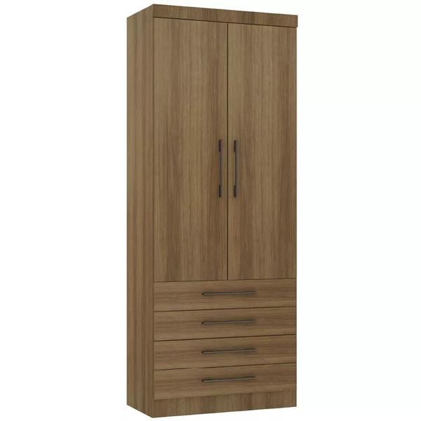 Imagem de Guarda Roupa Modulado 90cm 2 Portas e 4 Gavetas Paris Luciane Móveis