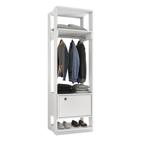 Imagem de Guarda Roupa Modulado Ambiente Titan com Porta Branco - Móveis Leão