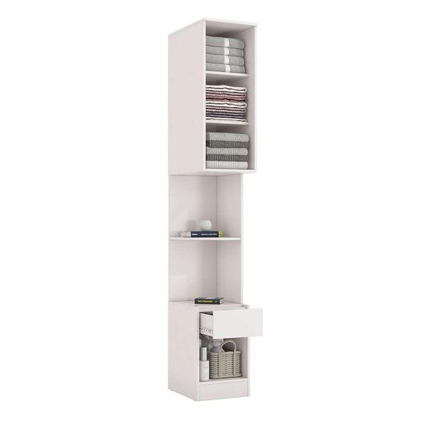 Imagem de Guarda-Roupa Modulado Cavi 1 PT 1 GV Branco 36 cm