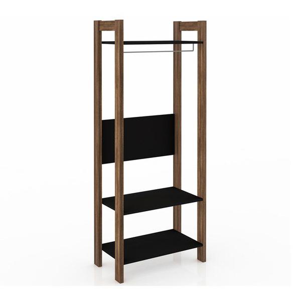 Imagem de Guarda Roupa Modulado Closet AZ1029 Preto Nogal Tecno Mobili