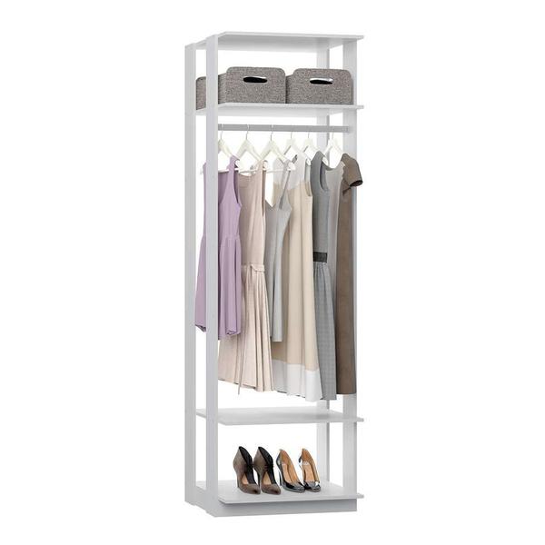 Imagem de Guarda-Roupa Modulado Clothes com Cabideiro e Prateleiras 3 GV Branco