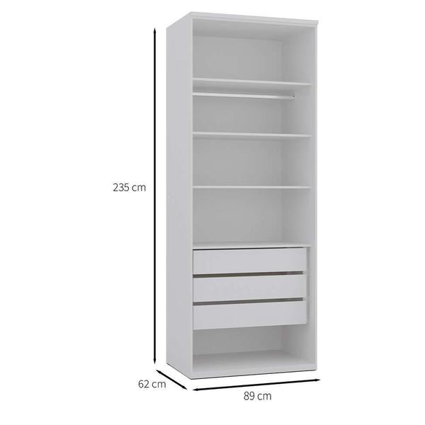 Imagem de Guarda-Roupa Modulado Elite 2 PT 3 GV Branco