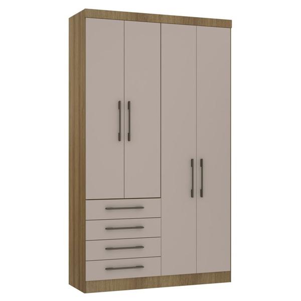 Imagem de Guarda Roupa Modulado Eucamoveis Paris 4 Portas 4 Gavetas