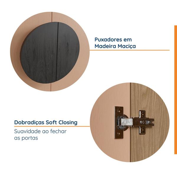 Imagem de Guarda-Roupa Modulado Joy com Cabideiro CabeCasa MadeiraMadeira