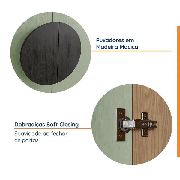 Imagem de Guarda-roupa Modulado Joy Nichos com Cabideiro Cabecasa Madeiramadeira