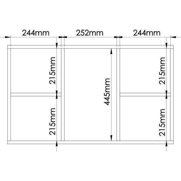 Imagem de Guarda Roupa Modulado Juvenil 9 Peças com Escrivaninha Ponte Aérea e Nichos Infinity  Móveis Castro Branco Line/Pistache