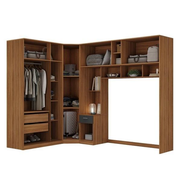 Imagem de Guarda-roupa Modulado Lugano 8 Portas 3 Gavetas 3 Peças Yescasa