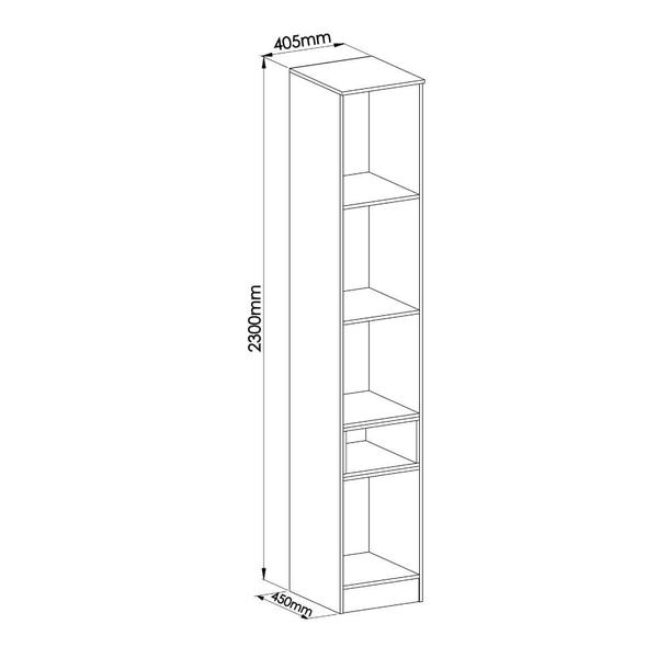 Imagem de Guarda Roupa Modulado Requinte com 2 Portas e 1 Nicho - Branco Line/Duna Line/Macadâmia