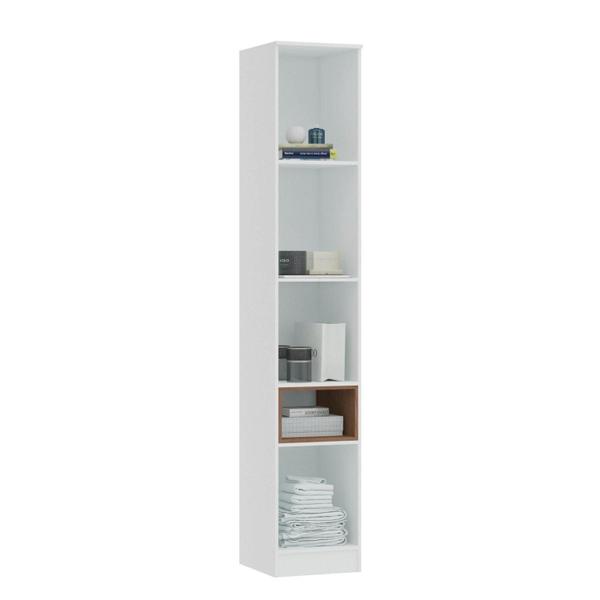 Imagem de Guarda Roupa Modulado Requinte com 2 Portas e 1 Nicho - Branco Line/Duna Line/Macadâmia